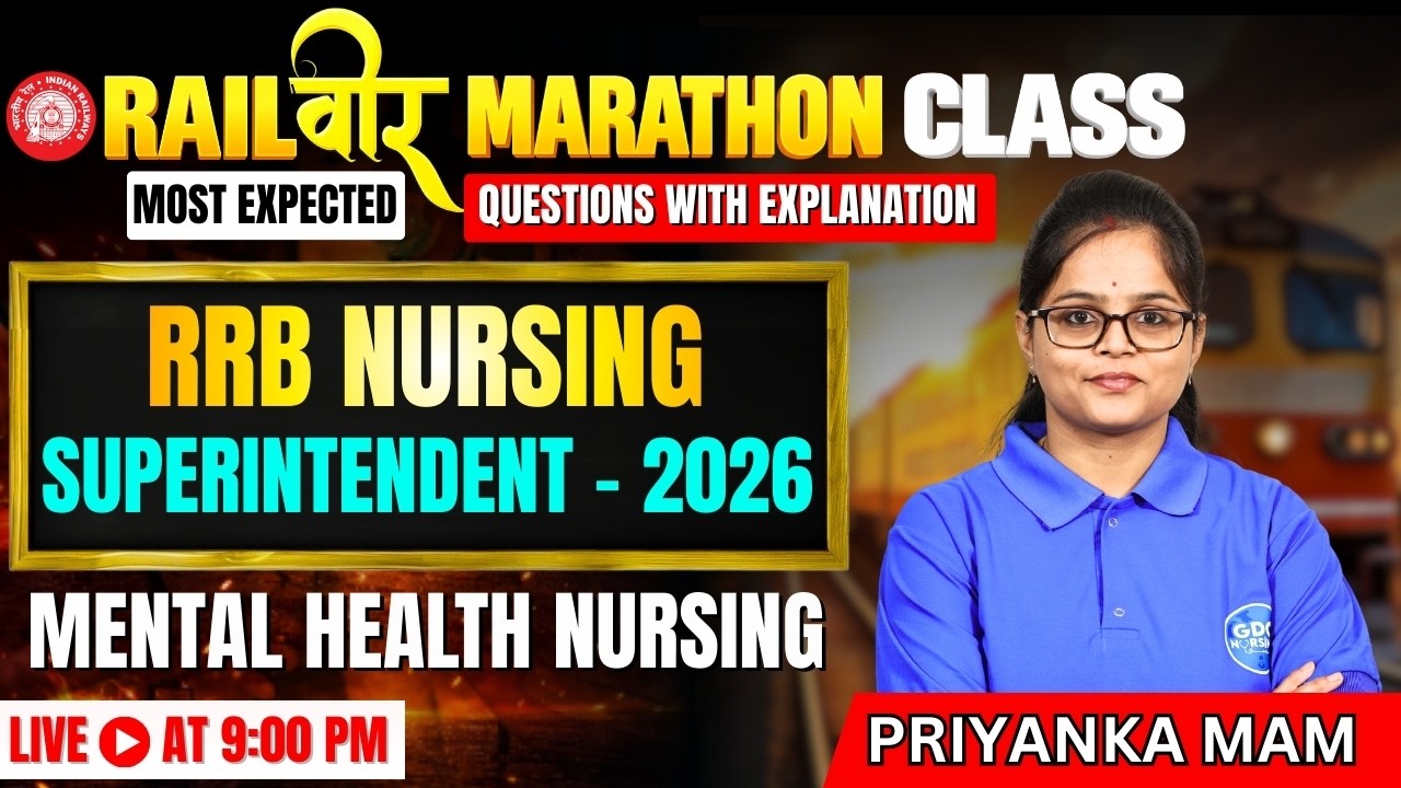 Railवीर Series Class–5 | Mental Health Nursing | Crack RRB Nursing Superintendent 2026