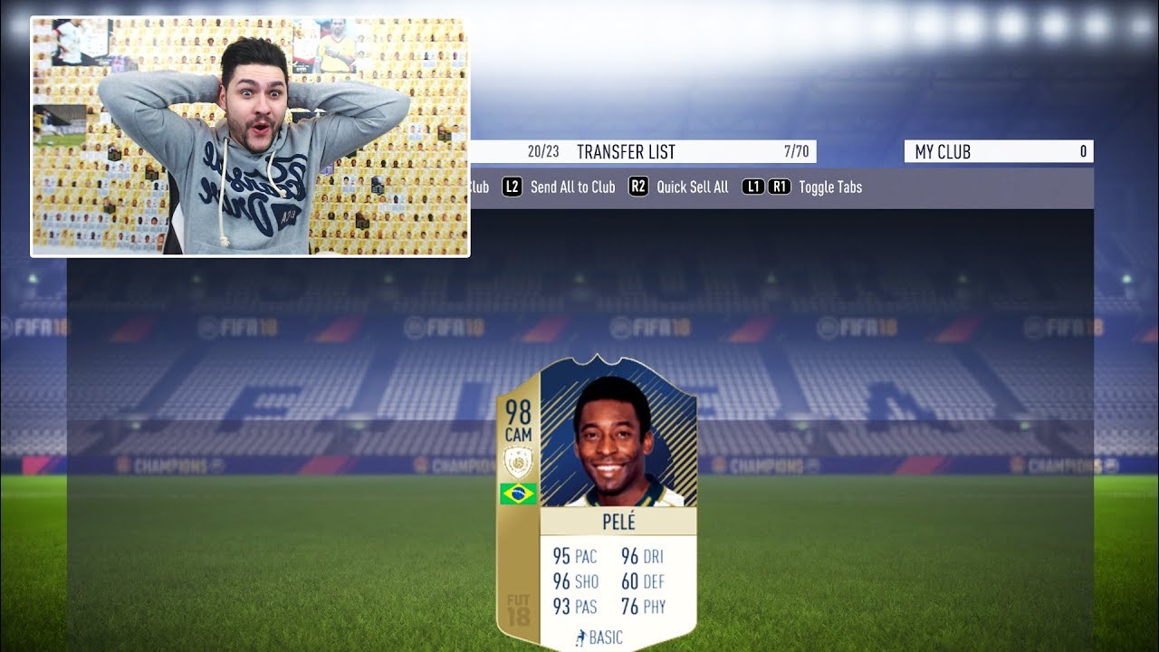 I GOT 98 PRIME PELE 😍 !! FIFA 18 98 PELE ICON PLAYER REVIEW 🔥!!!!