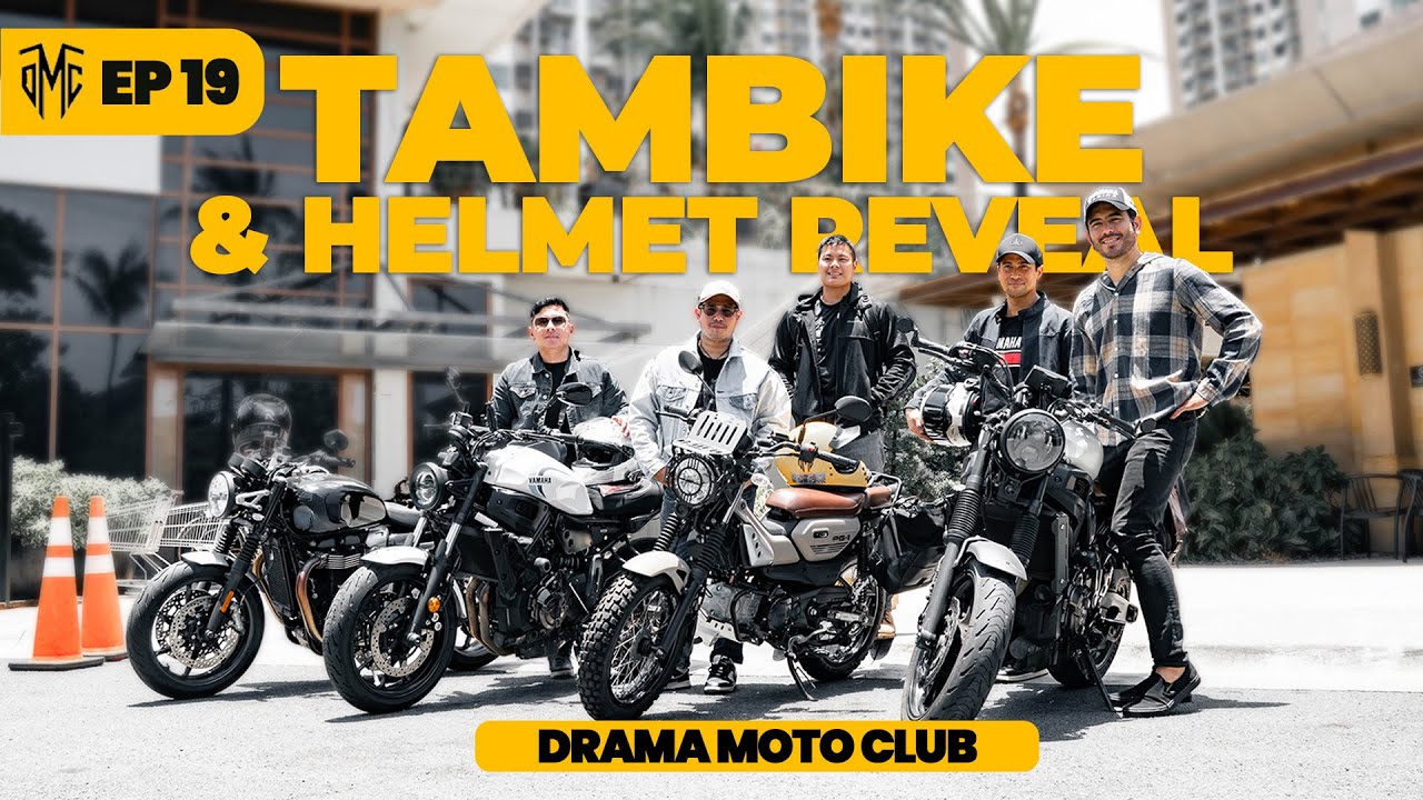 Drama Moto Club: Tambike and NEW HJC HELMET REVEAL!  (episode 19)