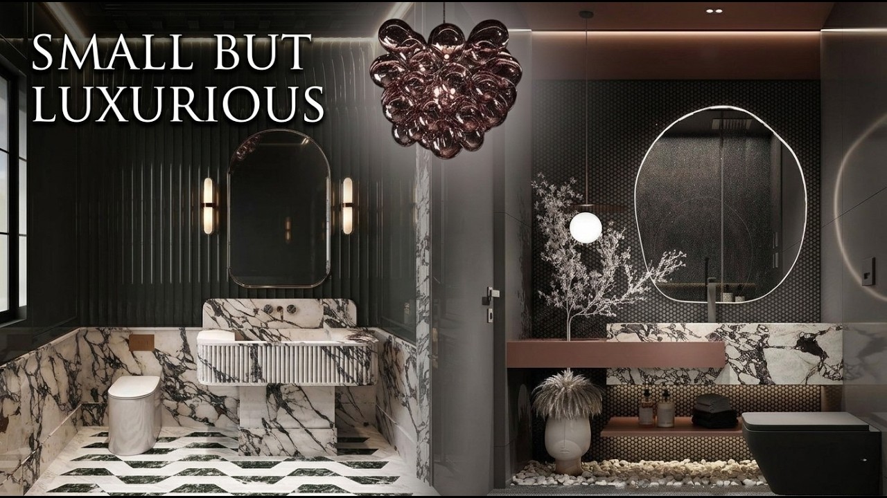 100+ Small Powder Room Ideas | Luxury Bathroom Designs That Look Expensive