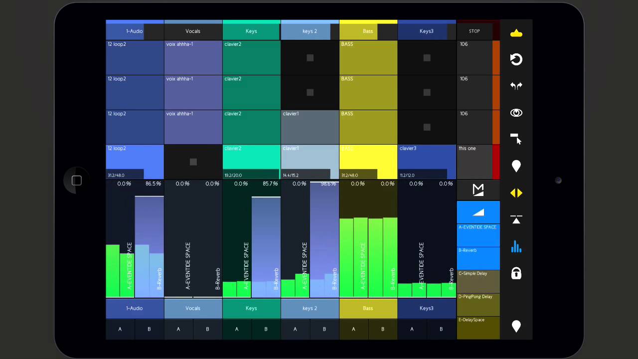 touchAble 2 User Guide: Mixer module  -  Control Ableton Live with iPad