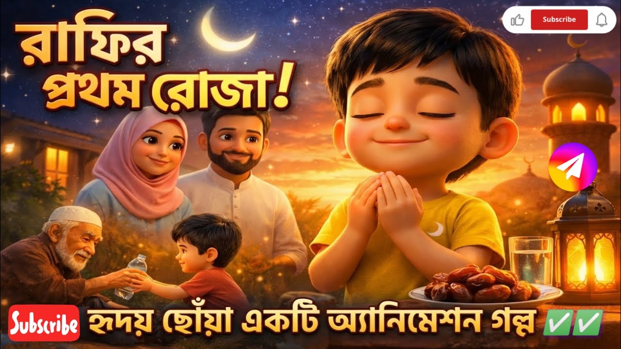 রাফির প্রথম রোজা| হৃদয়ছোঁয়া ইসলামিক কার্টুন গল্প |শিক্ষামূলক রমজানের গল্প | Islamic Cartoon Bangla
