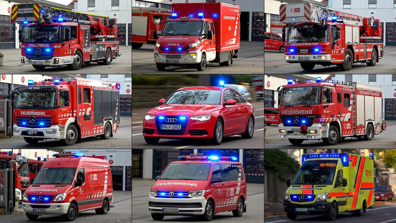 [Feuerwehr HEILBRONN] - GERÄTEZUG | LÖSCHZUG neu & alt | Freiwillige Feuerwehr | XXL-Zusammenschnitt
