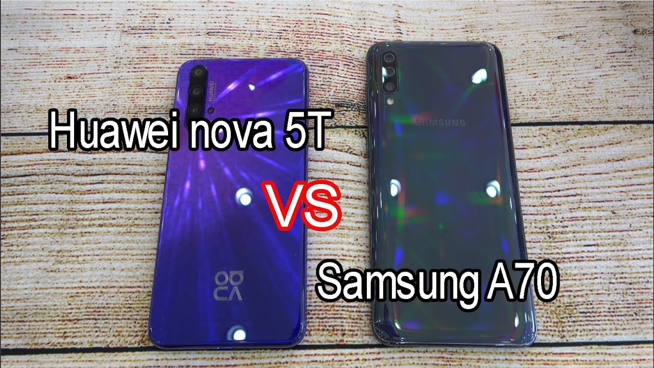 Huawei nova 5T vs Samsung Galaxy A70 | SpeedTest and Camera comparison