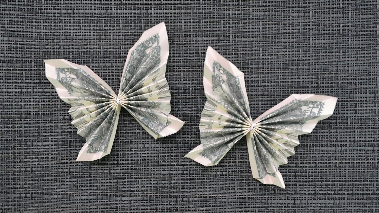 My MONEY BUTTERFLY | Beautiful Dollar Origami without glue or tape | Tutorial DIY by NProkuda