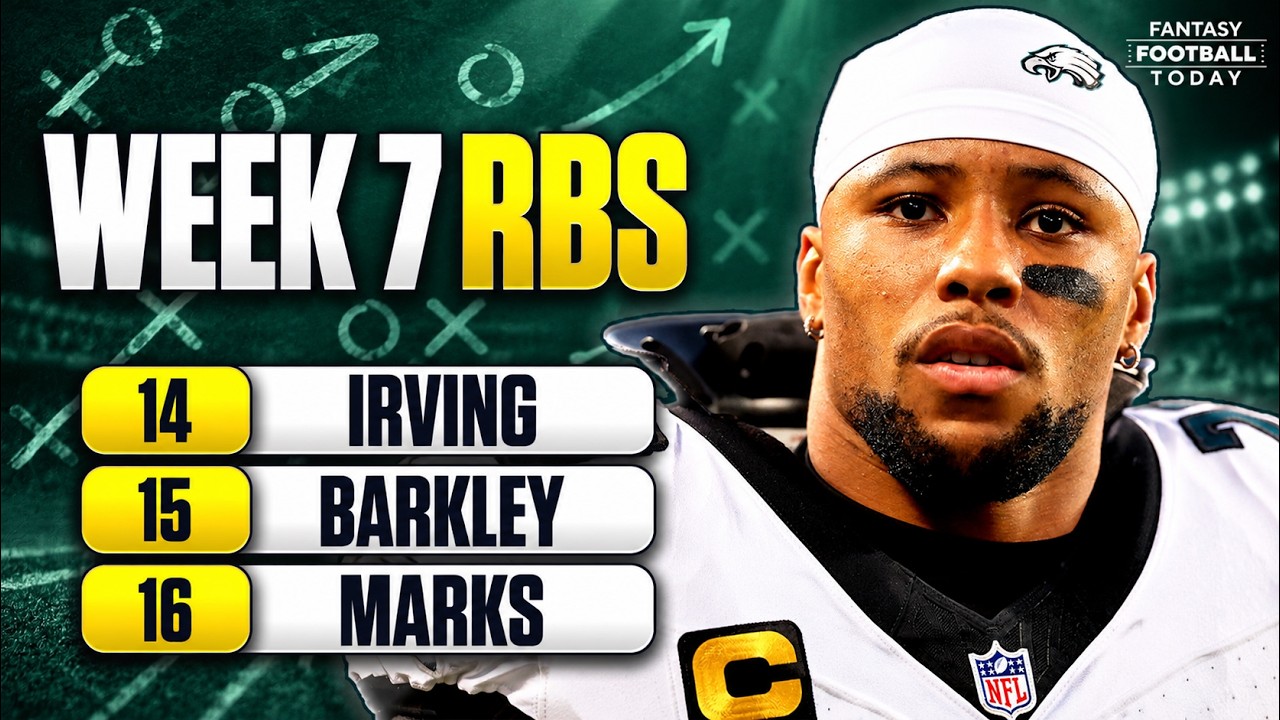 Week 7 Fantasy Lineup Breakdown: MUST START & BENCH RBs! | 2026 Fantasy Football Advice