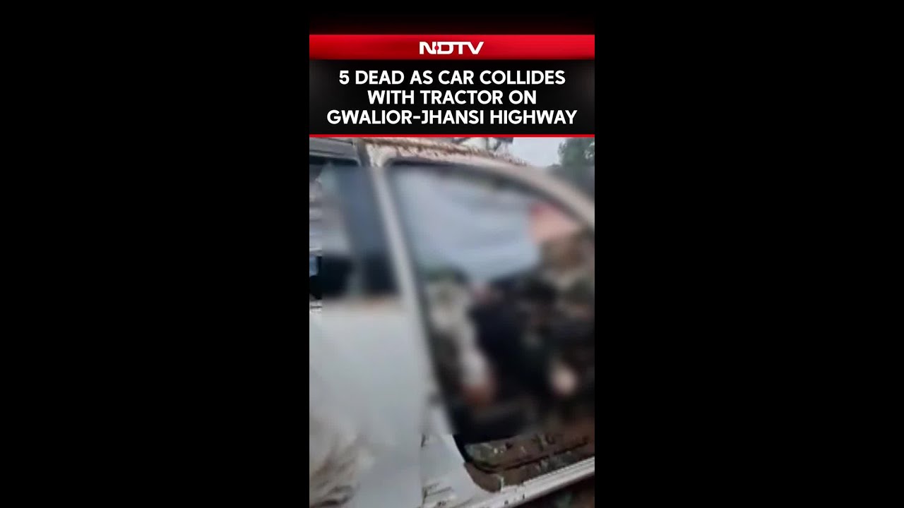 Five Killed As Car Collides With A Sand-Laden Tractor Trolley On Gwalior-Jhansi Highway