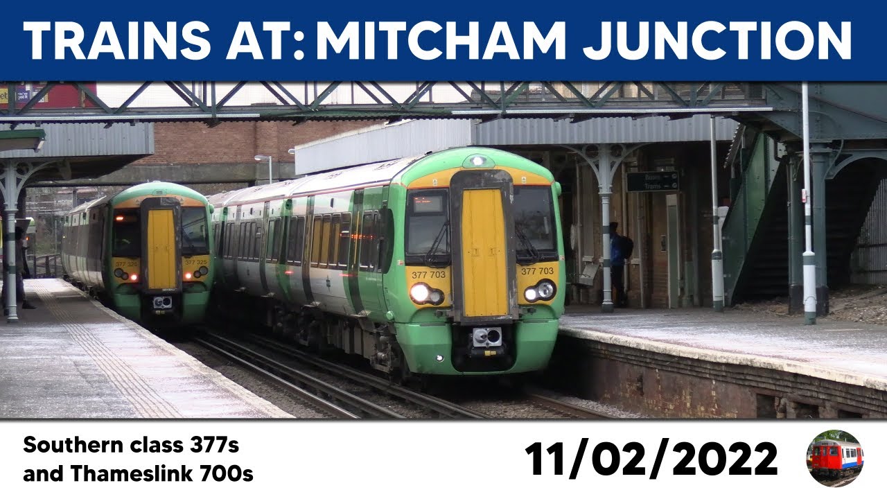 Trains at Mitcham Junction 11/02/2022