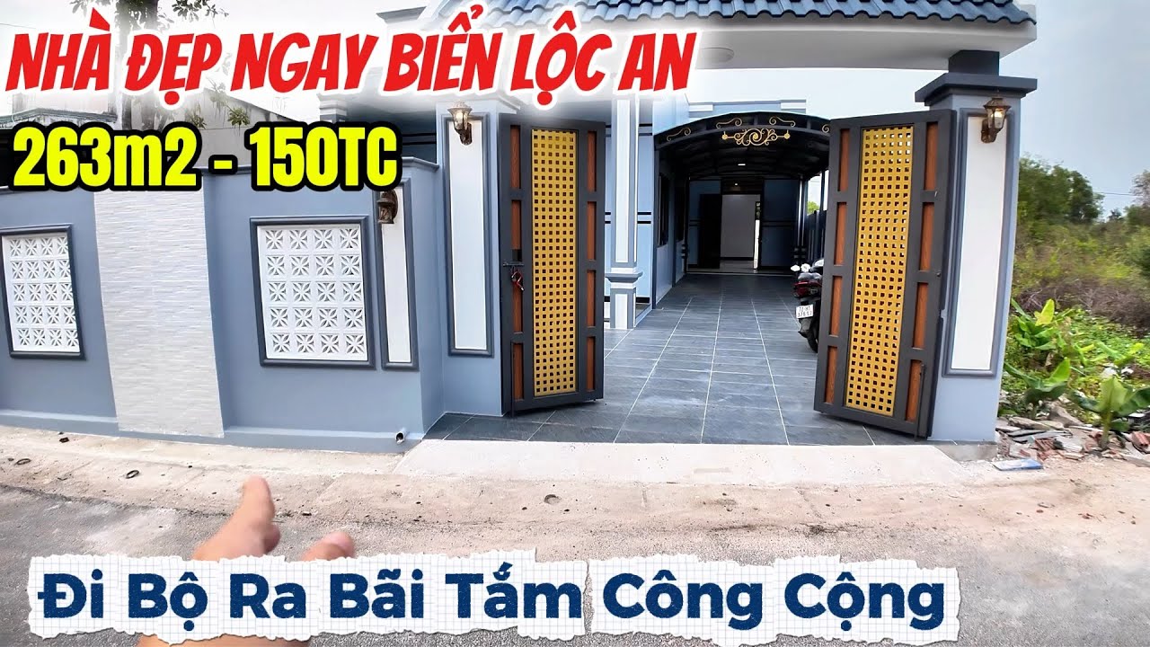 Căn Nhà Quá Đẹp Ngay Bãi Tắm Lộc An - BRVT Mặt Tiền Đường Nhựa Mới 100% #nhanghiduong 