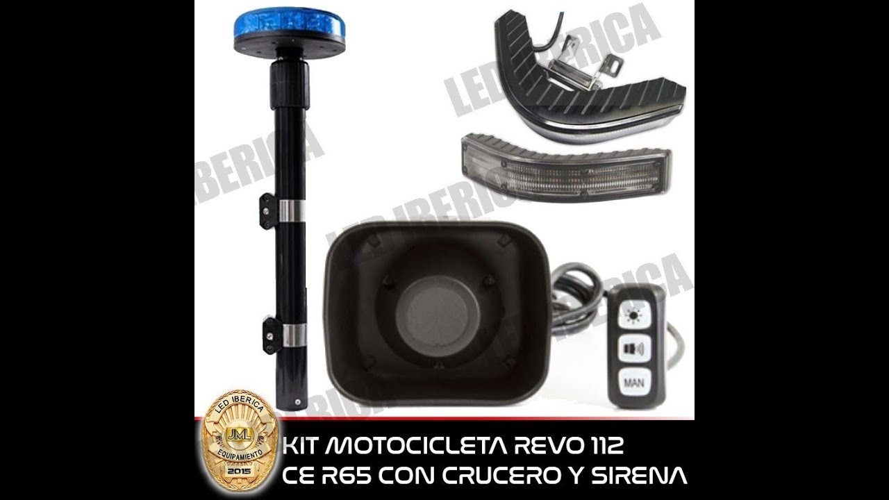 KIT MOTOCICLETA POLICIAL O EMERGENCIAS 