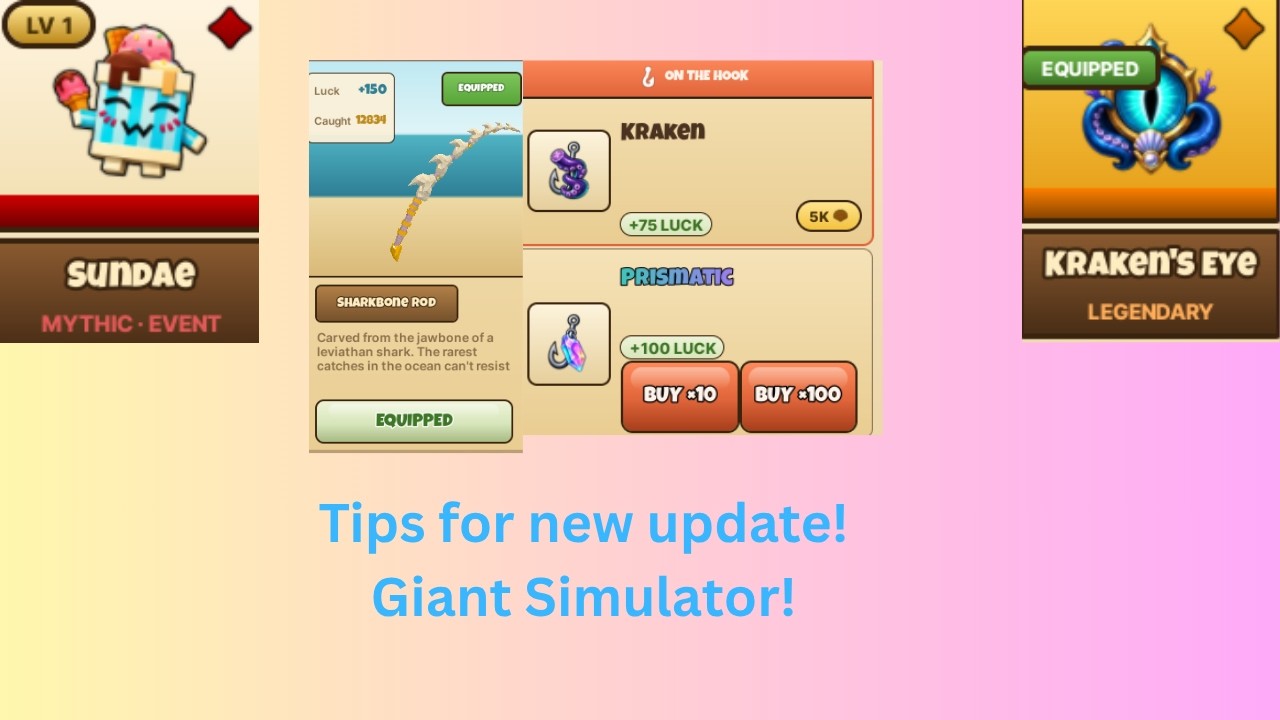 Tips for the new update in Giant Simulator Reborn