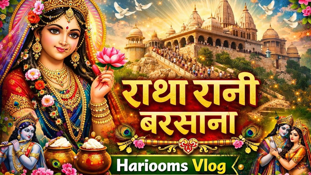 राधा रानी बरसाना मंदिर दर्शन 🙏 | Barsana Vlog | Radha Rani Mandir Barsana | Hariooms Vlog