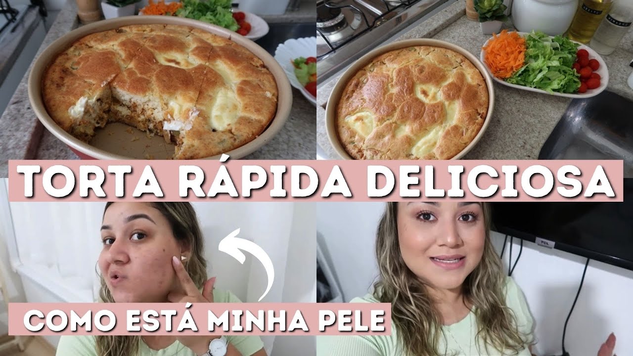 TORTA DE FRANGO COM REQUEIJÃO, * MASSA SUPER FÁCIL *  SE ARRUME COMIGO E MINHA PELE PÓS 1 ANO DE DIU