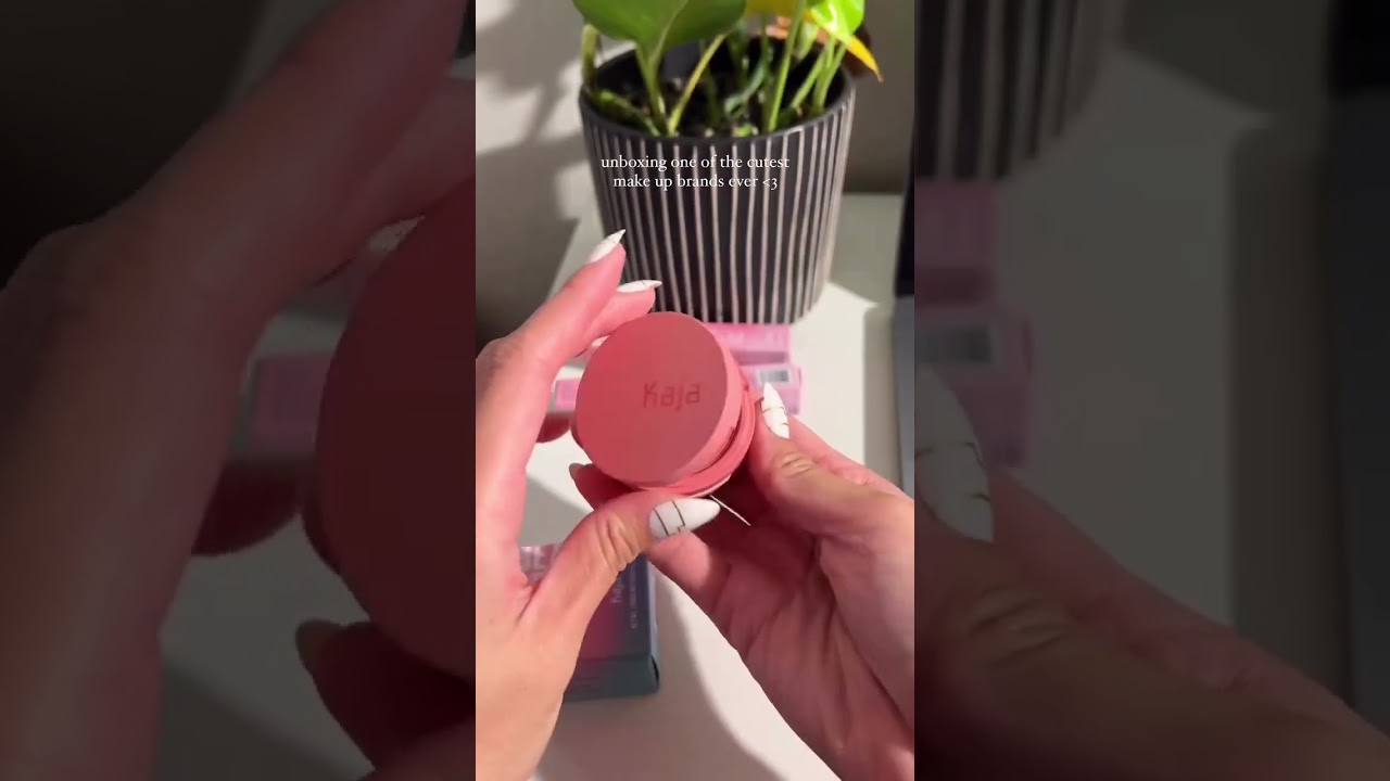 🥰 What&rsquo;s your Kaja Beauty must-have?📸: @heyshaynamae #kajabeauty #shorts #cute #unboxing