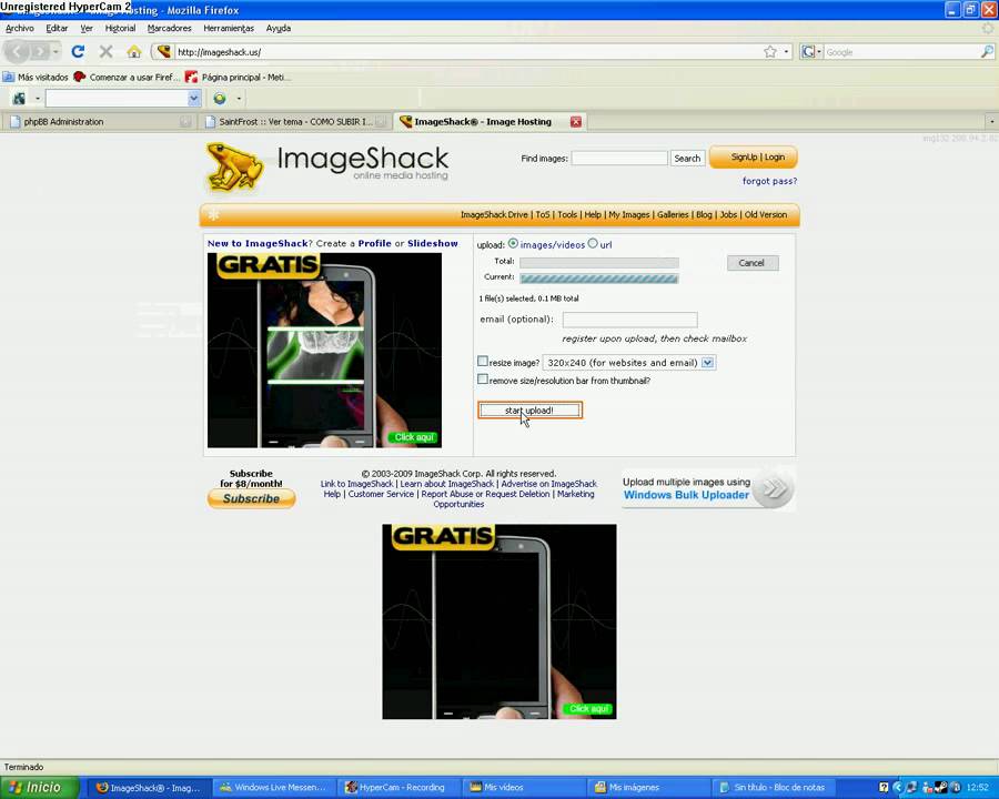Tutorial Imageshack