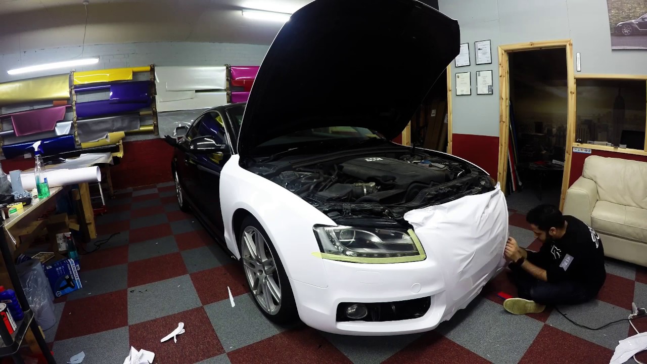 Audi A5 Gloss White Wrap