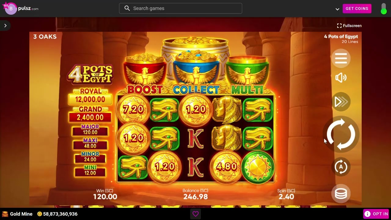 Tricked Again Released 4 Pots of Egypt and Hot Fire Coins  Pulsz.com 11/28/25 9:35am A little hit
