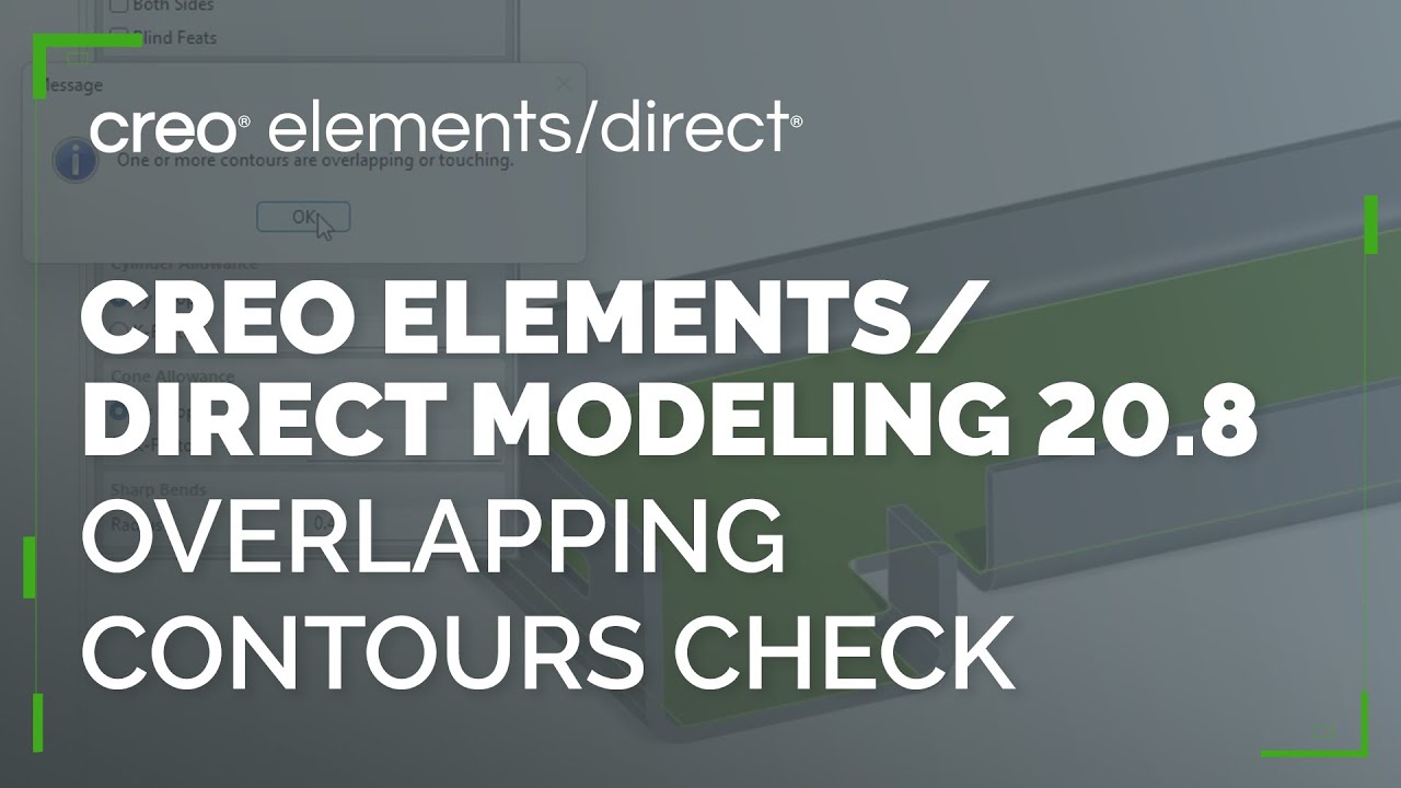Check for Overlapping Contours | Creo Elements/Direct 20.8