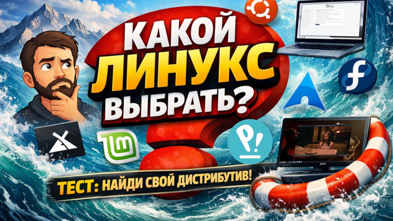 Тест на выбор дистрибутива Linux &mdash; мой опыт и наблюдения
