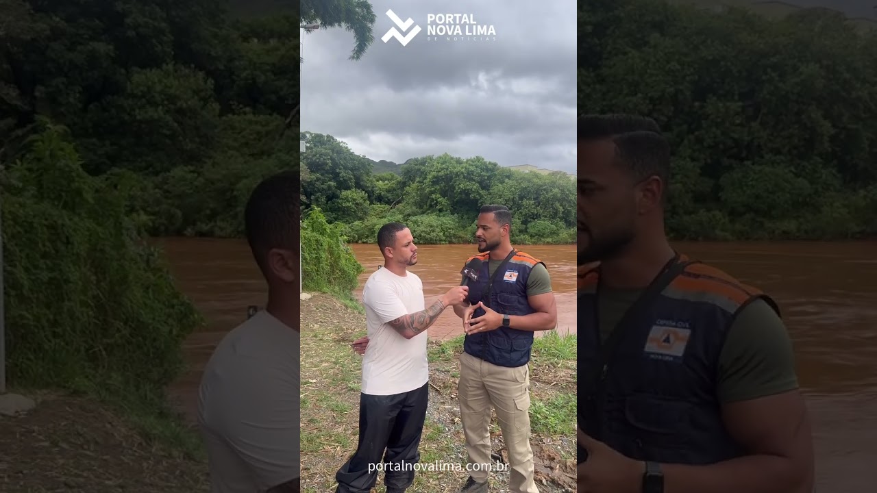Coordenador e secretário de Defesa Civil Municipal falam do cenário de chuva em Nova Lima 