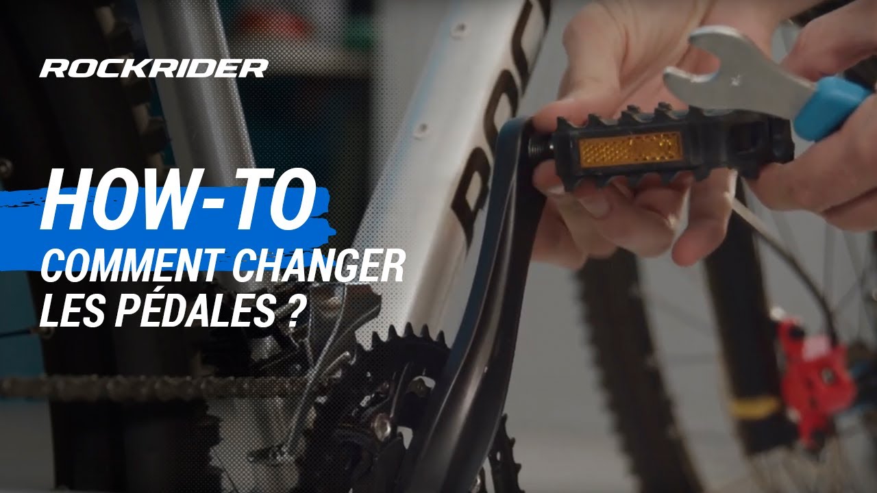 TUTO 🔧 Comment changer les p&eacute;dales d'un v&eacute;lo VTT ? - ROCKRIDER