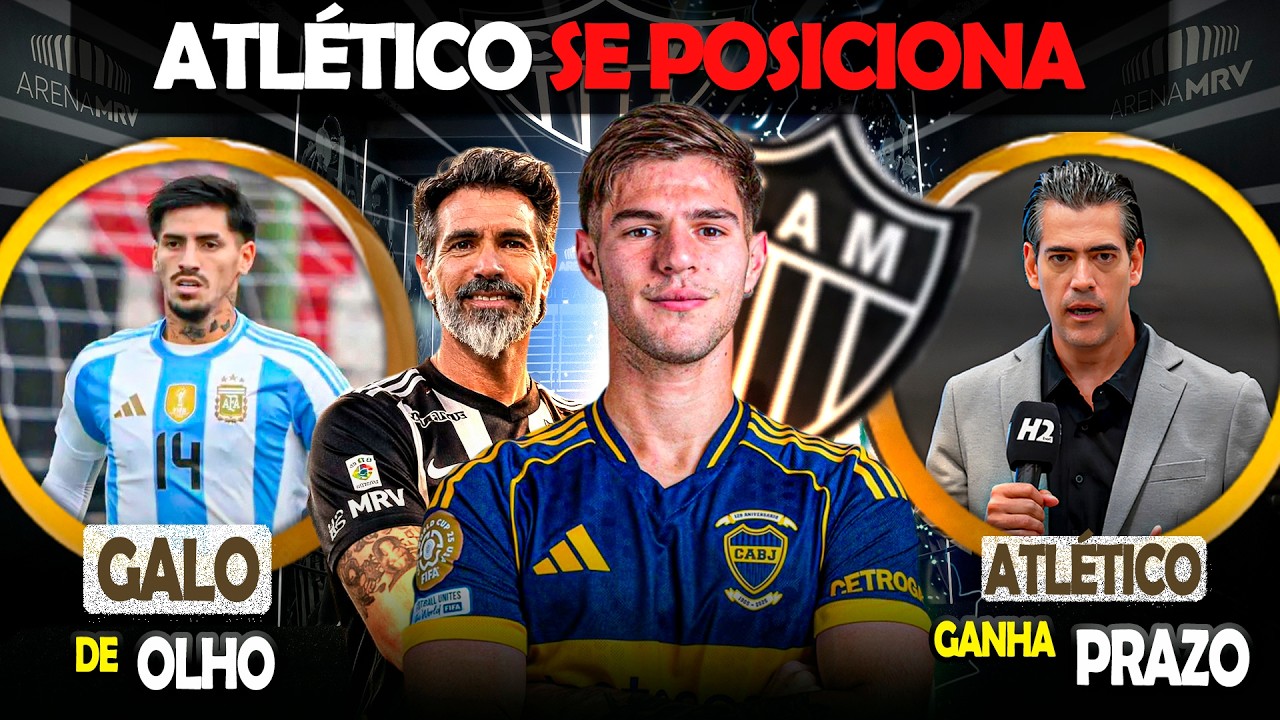 ⚠️ ATLÉTICO SE POSICIONA 👀GALO ESTÁ DE OLHO NO LOMÓNACO 🎯 BRACKS GANHA PRAZO PARA REFORÇOS #galo