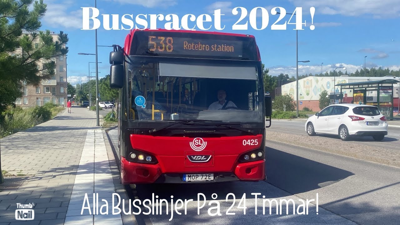 Bussracet 2024-Alla Busslinjer på en dag!
