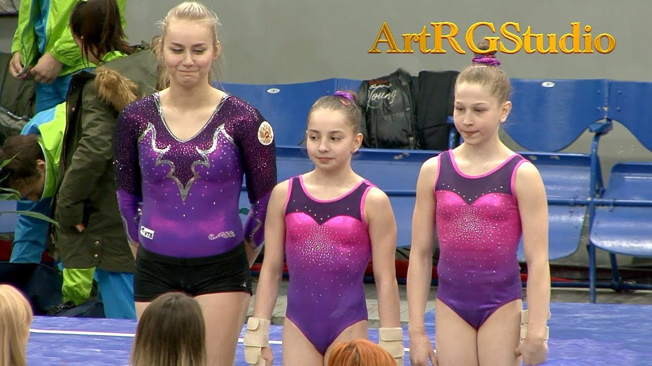 Warm up METELITSA, AUSIANNIKAVA, SOSNITSKAYA (BLR, RUS) VT AA - 2018 Ukraine International Cup
