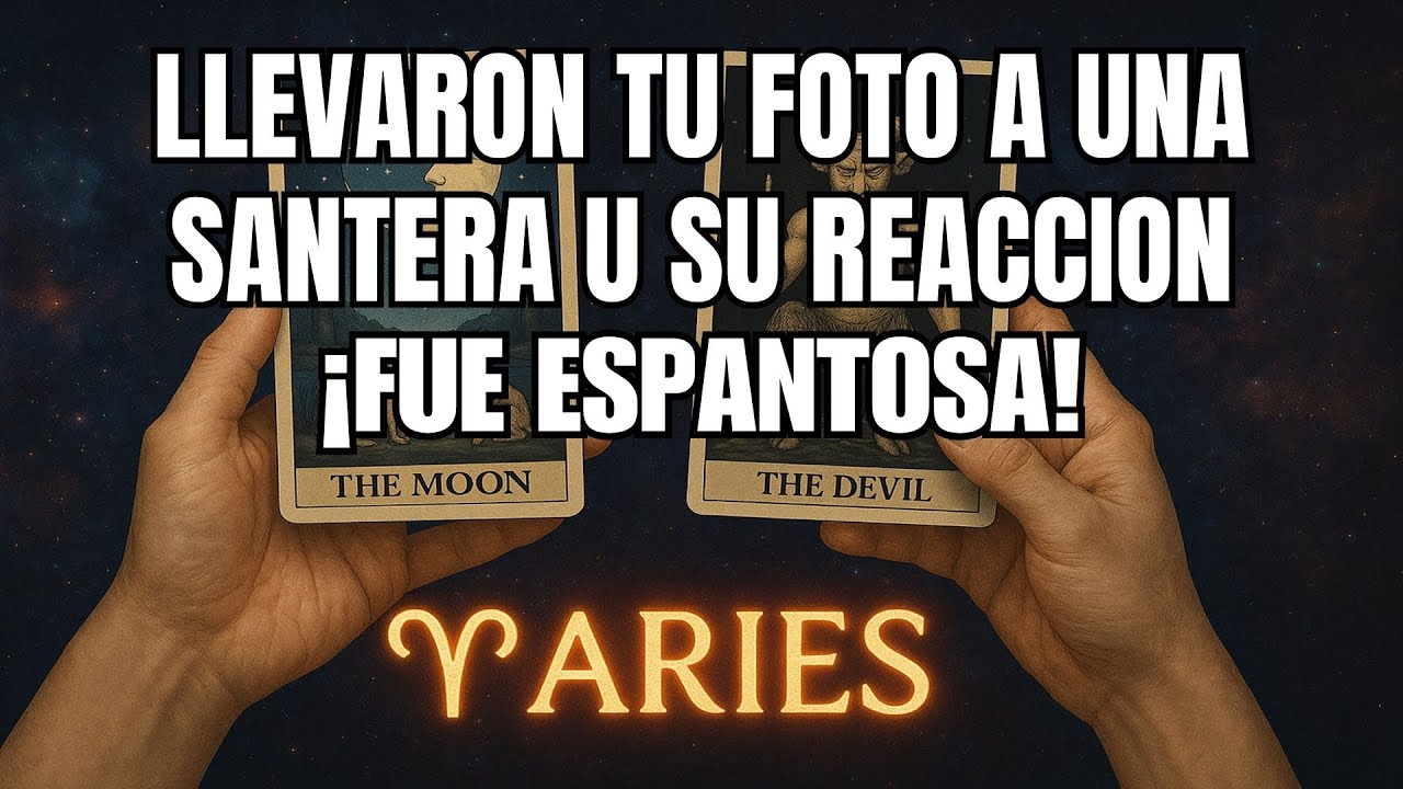 ARIES♈LLEVARON AYER TU FOTO A UNA SANTERA Y VIERON ALGO ESPANTOSO⚰️ #tarot