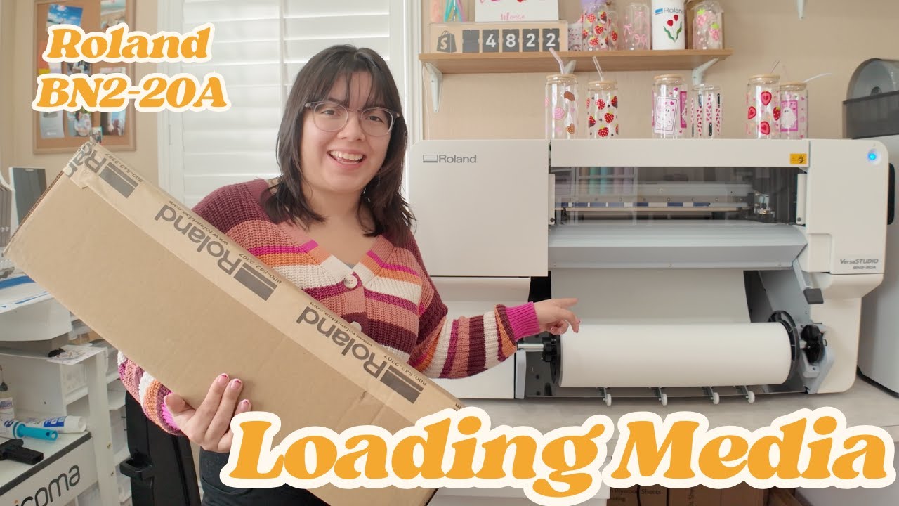 How to Load Media on Roland BN2-20A + Set Up in DG Connect + Print & Cut Adjustment | For Beginners