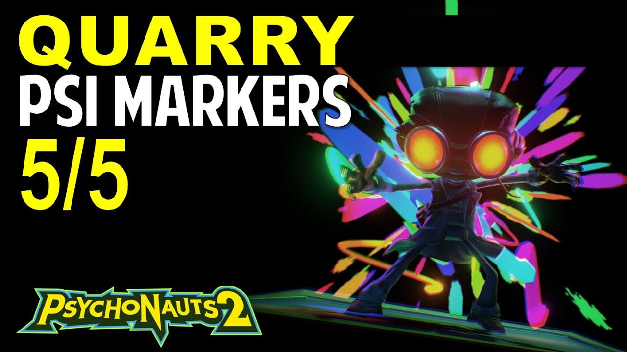 Motherlobe Quarry: All PSI Challenge Markers Locations | Psychonauts 2 (Collectibles Guide)