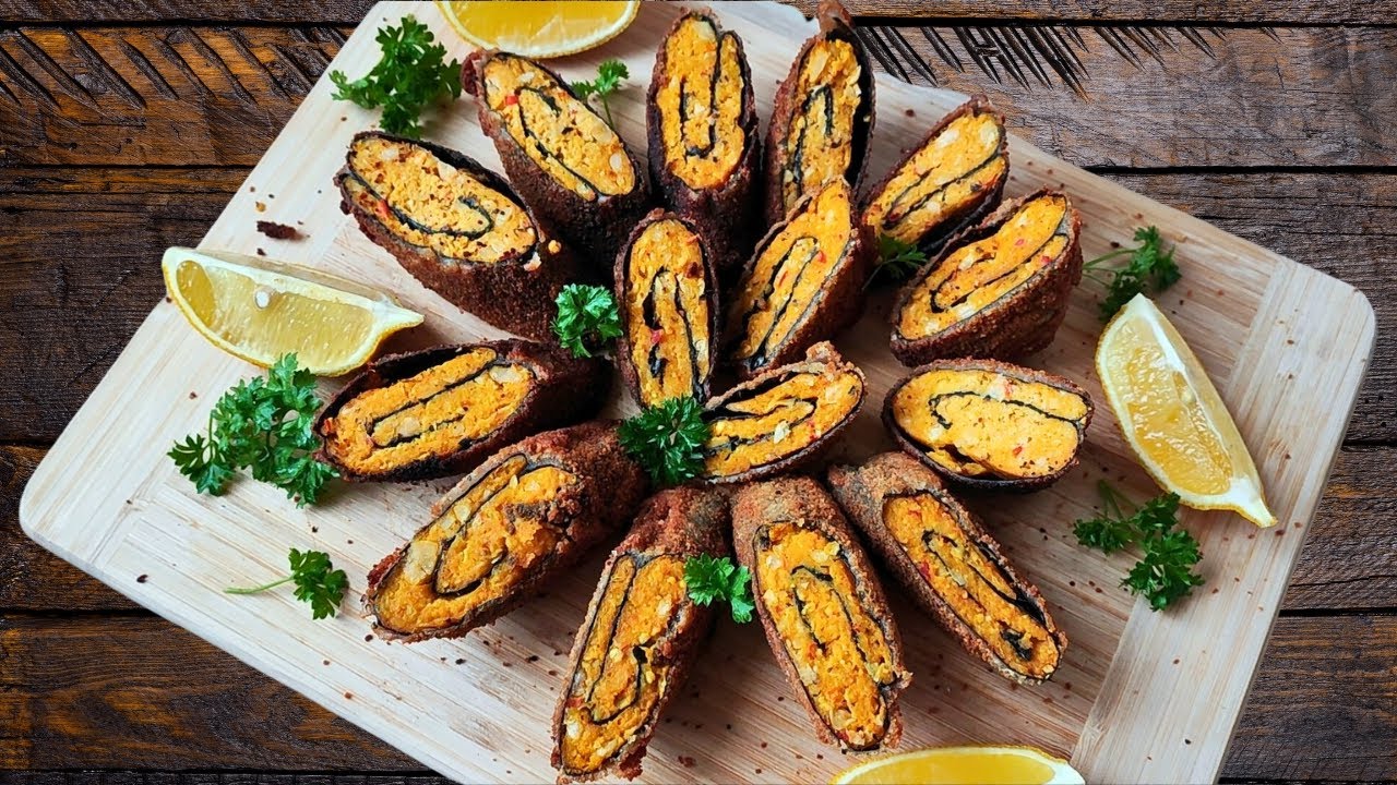 A Protein-Packed, Lower-Carb, Vegan Take on Fried Sushi | ASMR Cooking