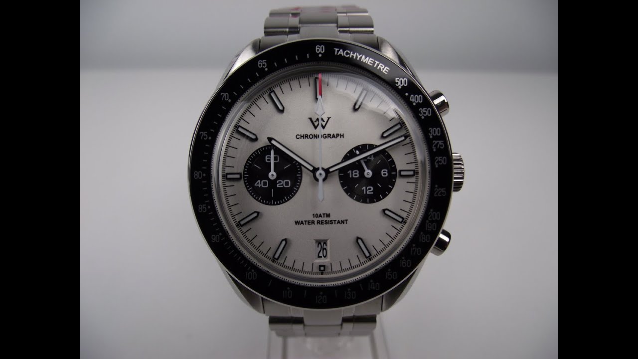 WM. Watch WM191 Chronograph (Speedmaster Homage) 4K Watch Review