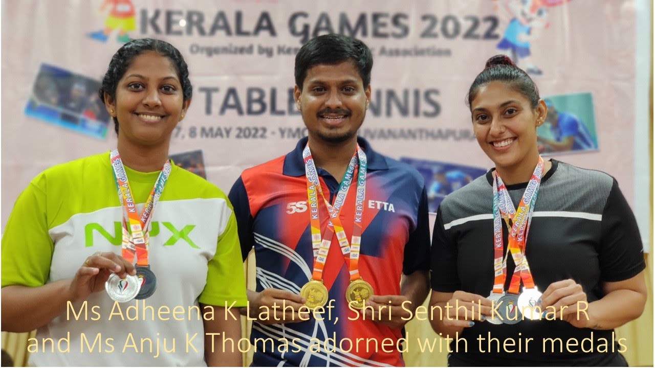 Winners in Kerala Games 2022 organised by the Kerala Olympic Association