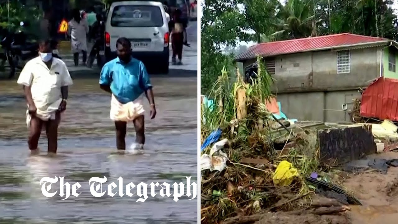 Landslides and flooding kills dozens in southwest India