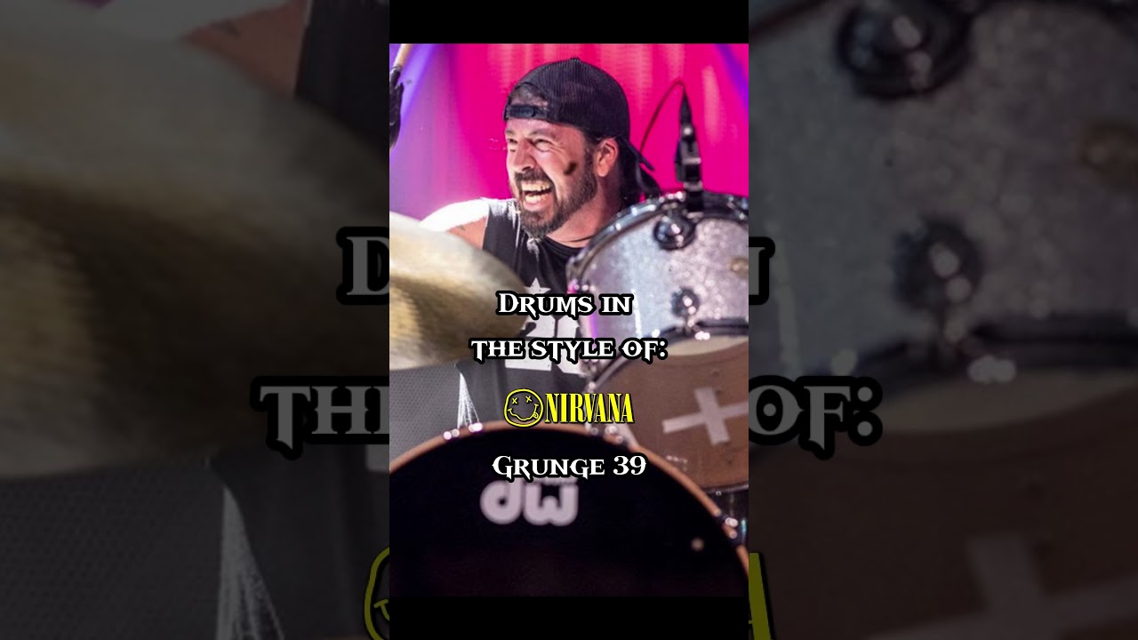 Nirvana Style - Grunge 39  #drummer #nirvanatypebeat #drums #backingdrums