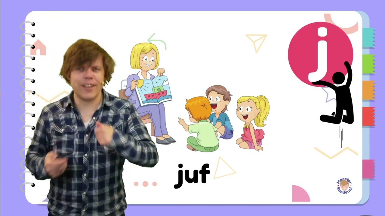 Letter van de week - J - Bewegend leren met Meester Sander