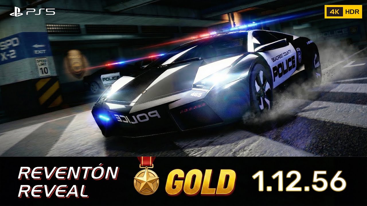 NFS Hot Pursuit Remastered - Reventón Reveal Rapid Response | PS5 4K Lamborghini Reventón