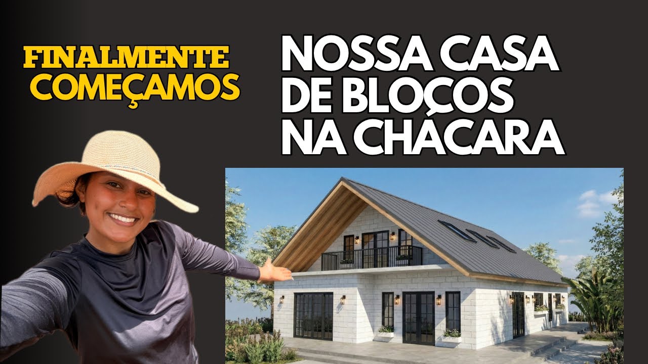 VLOG DO INICIO DA OBRA / NOSSA CASA DE BLOCOS / MOSTREI O INÍCIO DE TUDO 