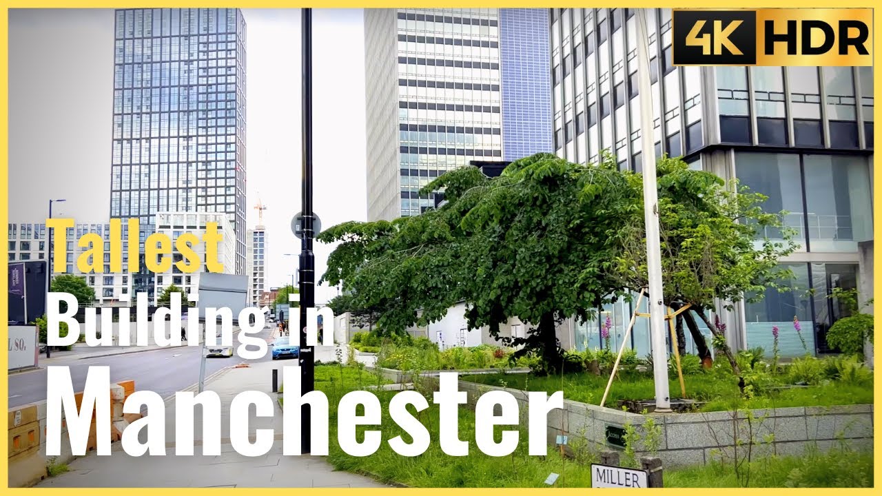 【4K HDR】Tallest office building in Manchester City | CIS Tower | 4K HDR Walking tour in UK