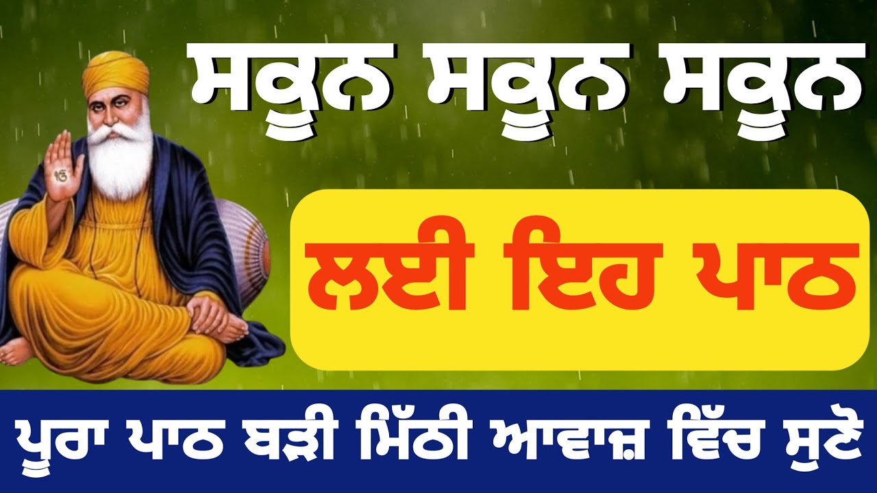 ਸਕੂਨ ਸਕੂਨ ਸਕੂਨ ਲਈ ਇਹ ਪਾਠ ਜਰੂਰ ਸੁਣੋ chopai sahib da path CHAUPAI SAHIB 