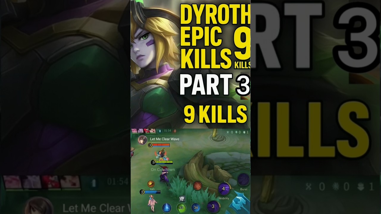🥶 Dyrroth Epic Kills 🤯Part 3/14  #mlbb #shorts