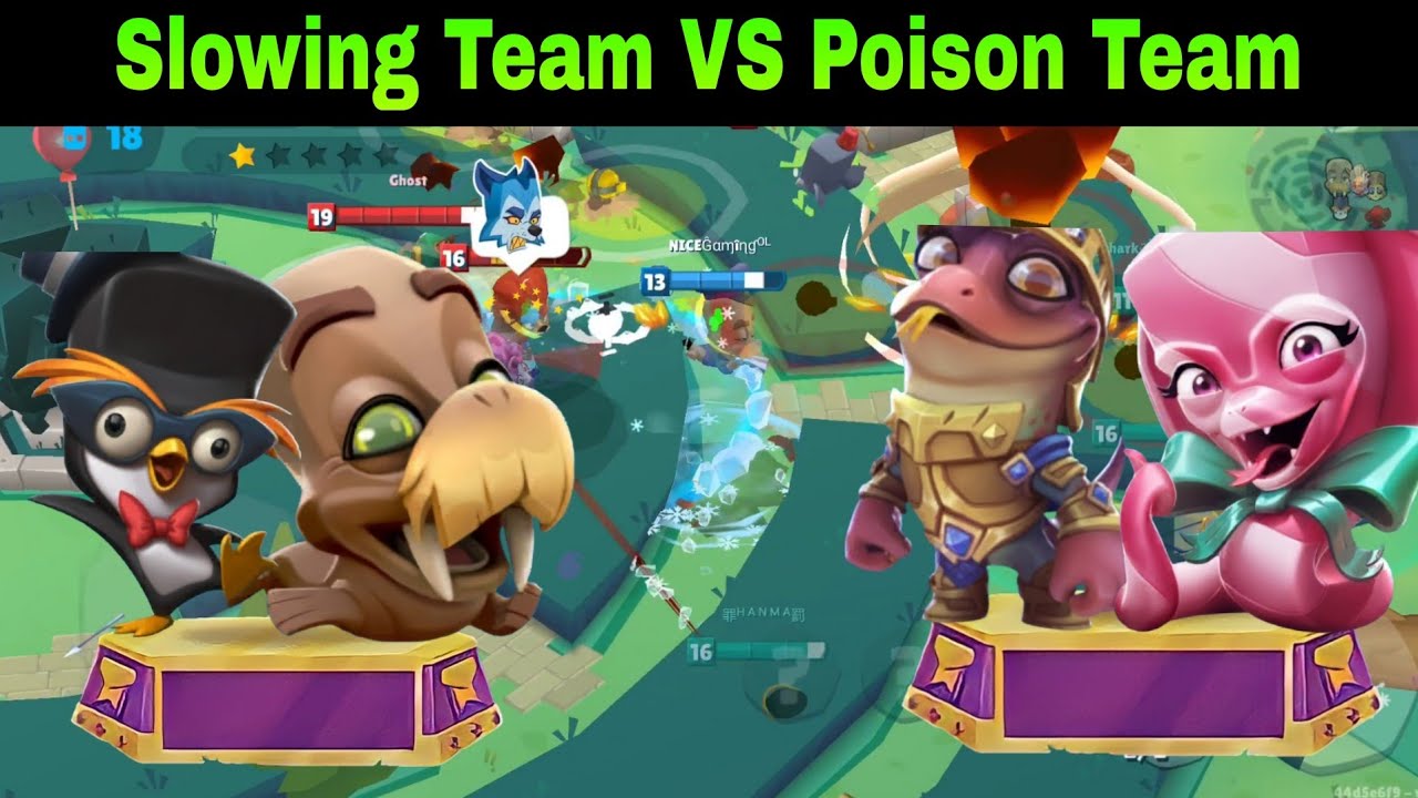 Slowing Team VS Poison Team | Which Team Is More Dangerous 💥 | Zooba