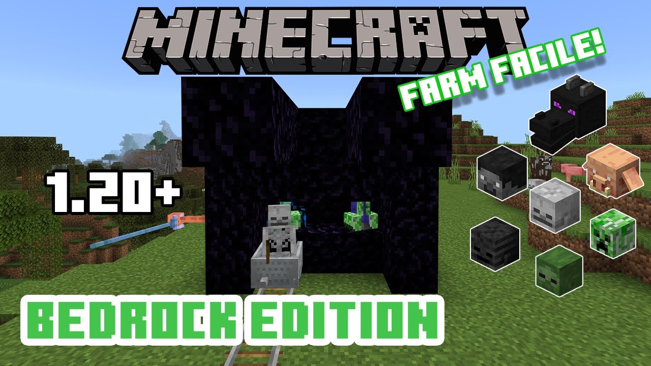 *NUOVA* La FARM di TESTE DI MOB per Bedrock Edition !! || MINECRAFT ITA