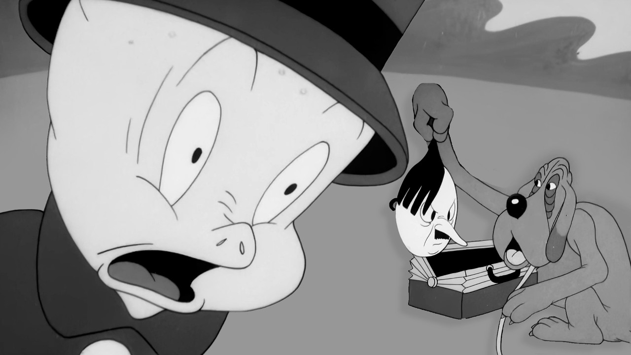 Porky Pig vs a Nazi Spy - Confusions of a Nutzy Spy (1943) 🎬 - Refurbished Cartoo