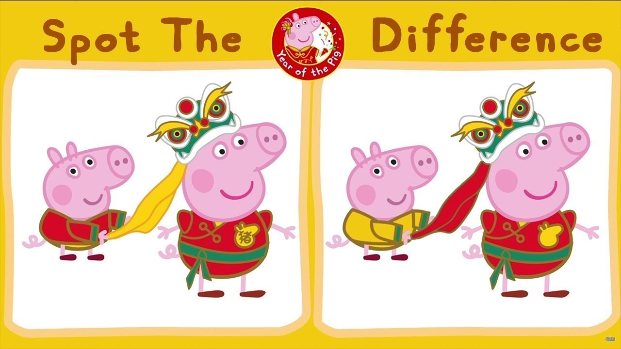 Peppa Pig Surprise | Spot The Difference With Peppa Pig | Learning with Peppa Pig