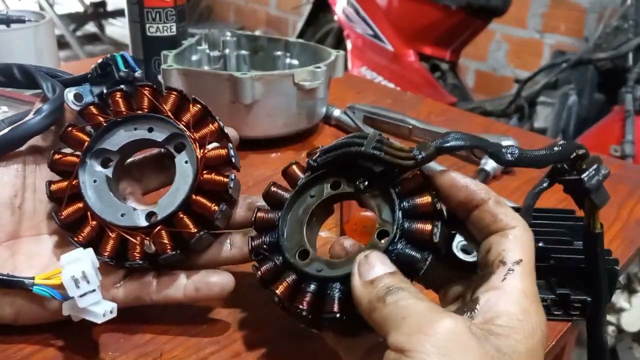 ¡POCOS SABEN ESTO! Cómo probar la bobina trifásica de una moto.