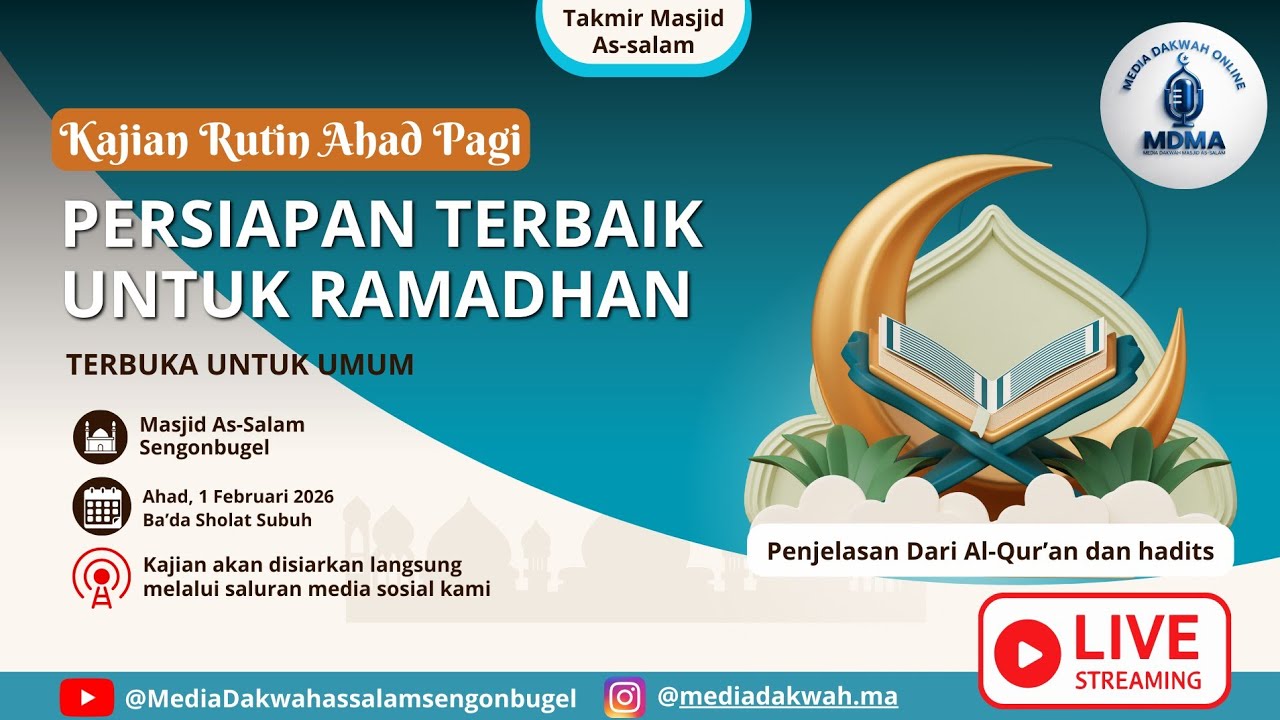 kajian Rutin Ahad Pagi | Masjid As-Salam Sengonbugel