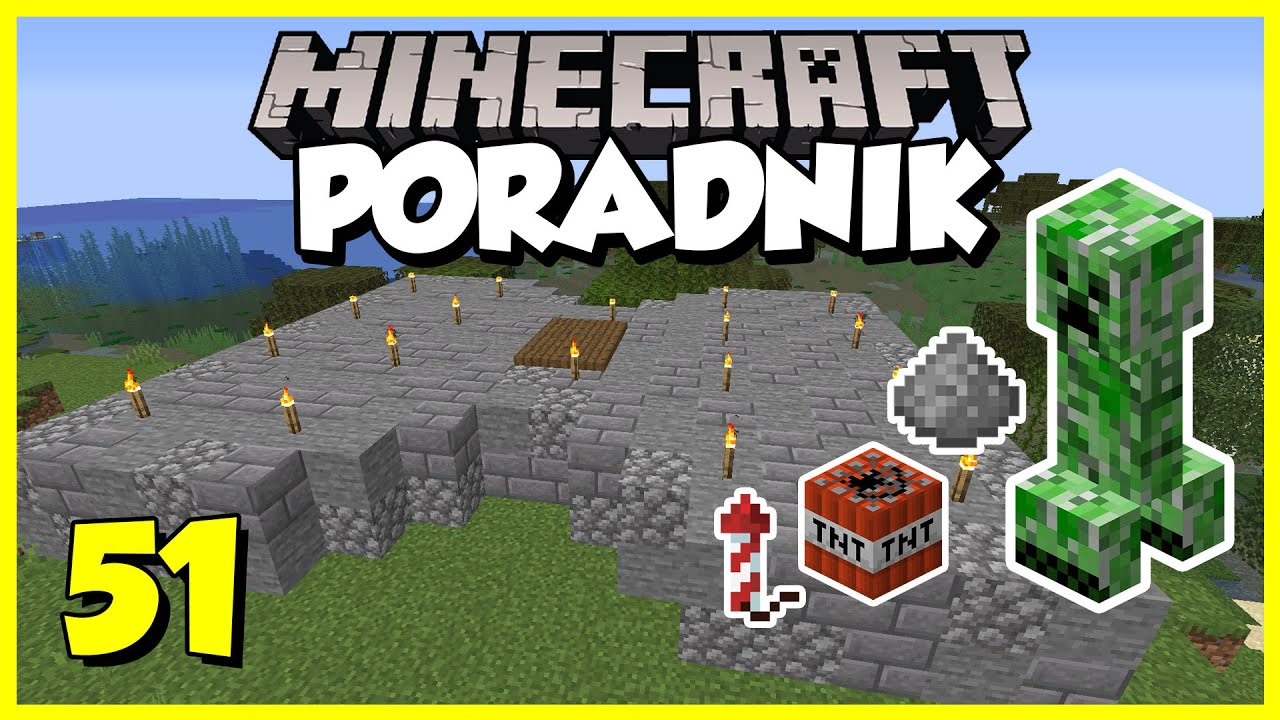 Minecraft Poradnik #051 - farma creeperów, farma prochu | Minecraft 1.16 Survival
