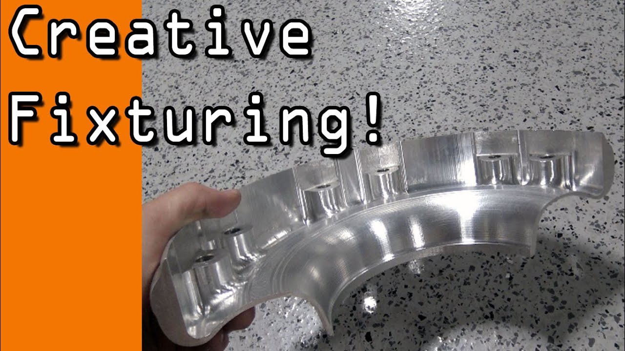 Creative Fixturing to CNC Machine a Motorcycle Oil Tank!  WW111